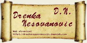 Drenka Nešovanović vizit kartica